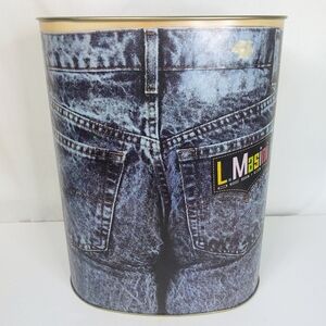 Vtg L. Masini Waste Basket Trashcan 13X10